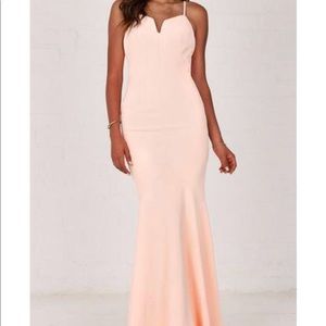 ANGL blush mermaid gown!